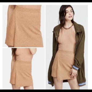 Free people caramel heather skirt NWT Size large